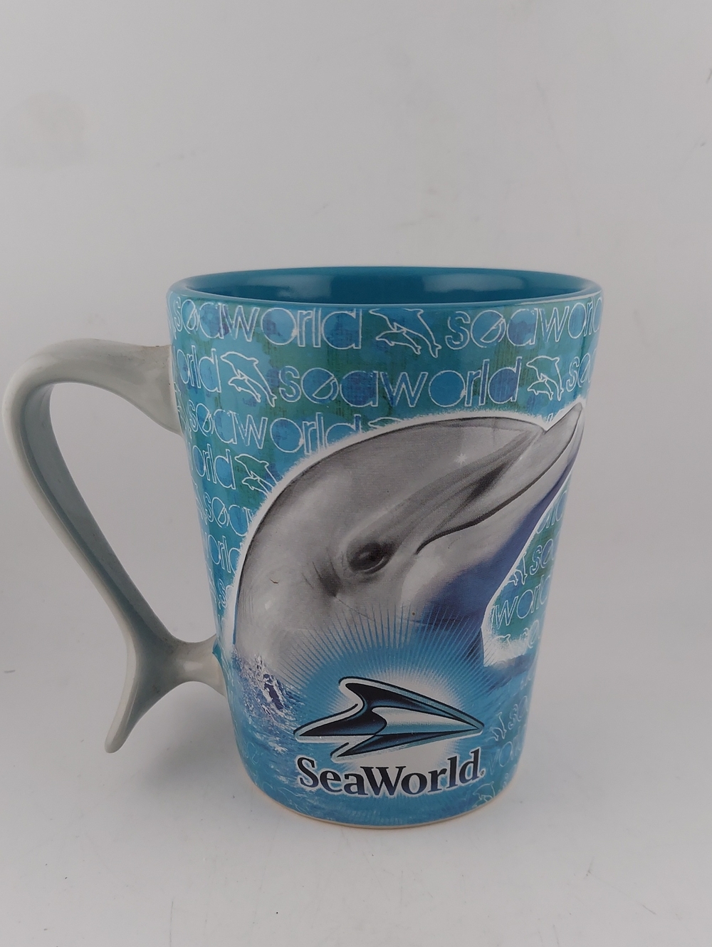 Sea World Blue Dolphin Ceramic Mug
